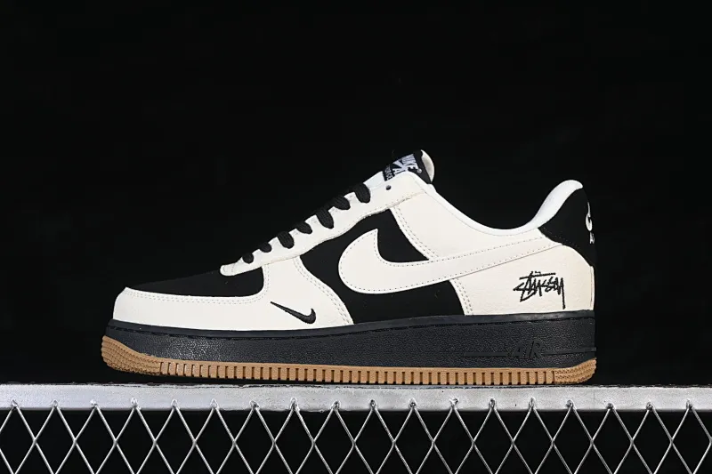 All Categories Nk Air Force 1 Air Force Series Nk Air Force 1 Low Air Force Low Nike Air Force 1'07 Low Stussy Co-branded Double Beige Black Brown Air Force 1 Low-top Casual Shoes LD1999-006